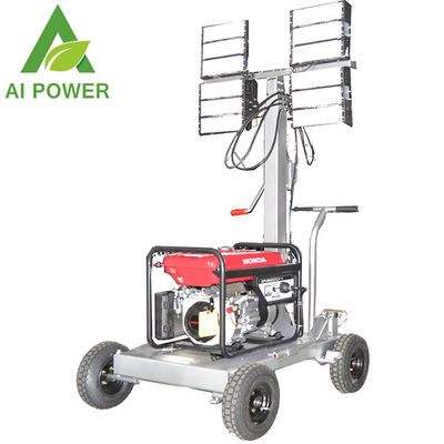 12kva Mitsubishi 6m Portable Light Tower 4x350W Mobile Lighting Tower